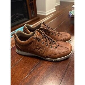 Helly Hansen brown leather HH casual sneakers size 8.5